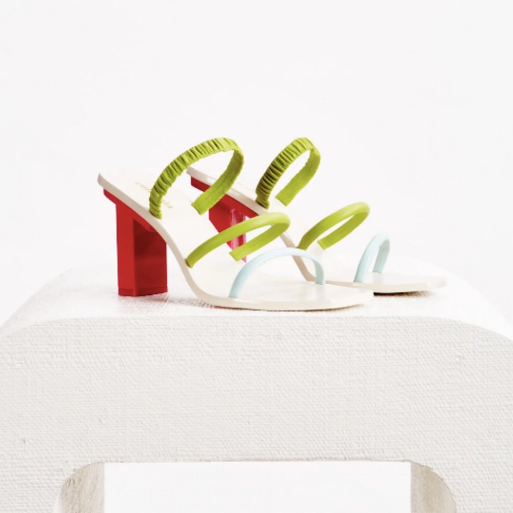 NWT Cult Gaia Kaia Heel - Hibiscus Multi